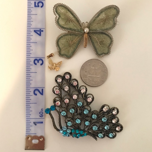 Bundle of Butterfly pins or brooches | vintage | bundle of 2 - Picture 5 of 8